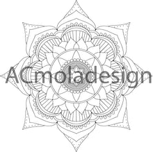 Cargar imagen en el visor de la galería, set nº1 de 4 mandalas para colorear