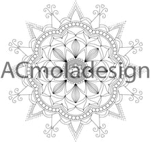 Cargar imagen en el visor de la galería, set nº1 de 4 mandalas para colorear