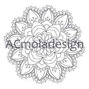 mandala para colorear 3