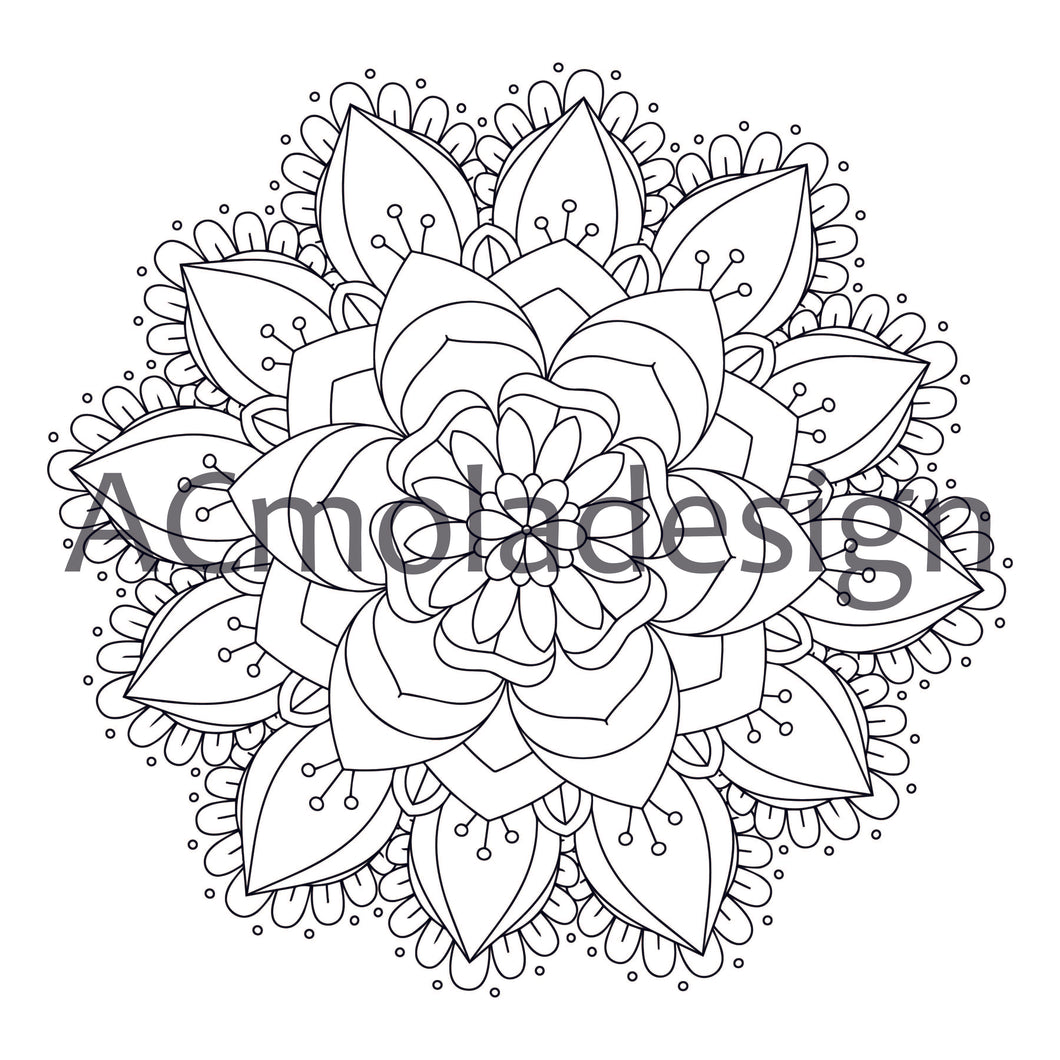 mandala para colorear 3